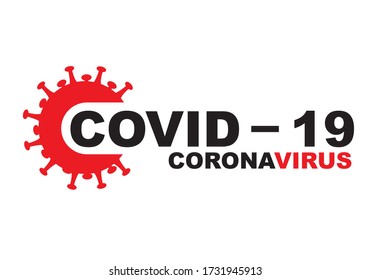 Coronavirus (COVID-19) infection medical with typography and copy space.Coronavirus disease named COVID-19, pandemic risk background vector illustration