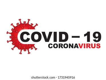 Coronavirus (COVID-19) infection medical with typography and copy space.Coronavirus disease named COVID-19, pandemic risk background vector illustration