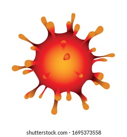 Coronavirus COVID-19 isolated vector illustration