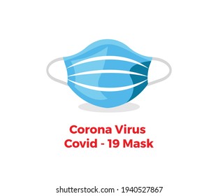 Vector de diseño de máscara Coronavirus Covid-19