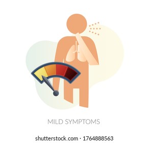 Coronavirus - covid-19 - Mild Symptoms - Icon as EPS 10 File