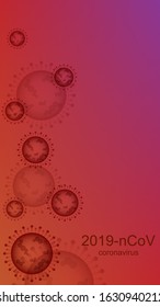 Coronavirus Covid-19 New Wave  Outbreak And Coronaviruses Influenza On Blue Background. Vector Concept For Pandemic Medical Health Risk Statistic, Daily Rate Expansion, Epidemiology Situation.