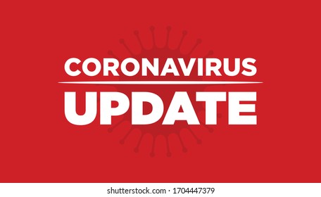 Coronavirus Covid-19 News Updates Design. Vector Illustration. Banner Background.