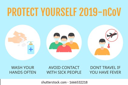 coronavirus covid-19 outbreak in china country with hand wash, crowed peoples, face masks, airplane, thermometer and virus vectors illustration in flat style