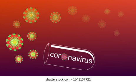 Coronavirus Covid-19 outbreak and coronaviruses influenza background. Coronavirus 2019-nCoV. Pandemic medical health risk, immunology, virology, epidemiology concept. 