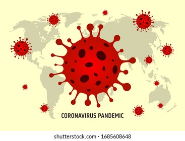 Coronavirus COVID-19 Outbreak. Novel coronavirus 2019-nCoV. Virus Corona vectors. Corona Virus in Wuhan. Vector Illustration.