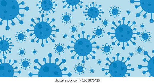 Coronavirus COVID-19 Pandemic Background Template for Poster, Blogs, Banner, Screens