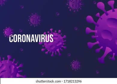 Coronavirus covid-19 pandemic outbreak virus background