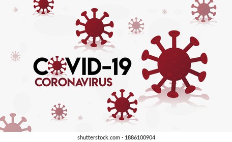 Coronavirus covid-19 pandemic outbreak virus background.