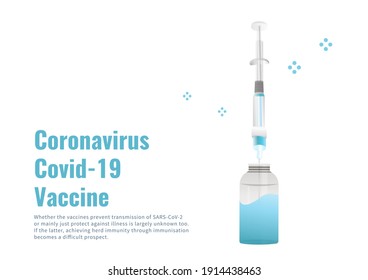Coronavirus Covid-19 pandemic vaccine for human beings banner vector isolated on white background ep04