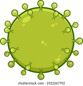 Coronavirus (COVID-19) Of Pathogenic Bacteria. Vector Illustration Isolated On Transparent Background