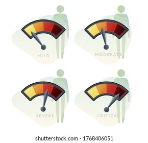 Coronavirus - covid-19 - Patient Condition Indication - Icon as EPS 10 File