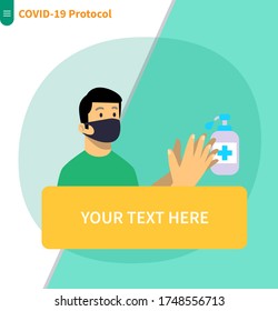 Coronavirus, Covid-19 prevention, 
 infographic with icons and text, healtcare and medicine concept