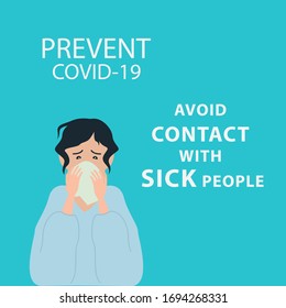 Coronavirus (COVID-19) Präventivmaßnahmen. Vektorillustration. Idee für den Ausbruch und die Vorbeugung von Coronavirus.