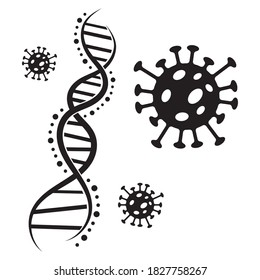 Coronavirus covid-19 prohibition sign flat vector image