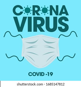 Coronavirus covid-19 protector face mask