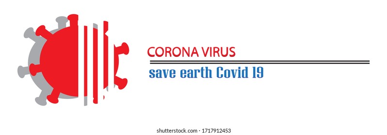 Coronavirus covid-19 Save the World. Pattern wallpaper for backdrop. Business brochure cover wed design. Eps10 vector illustration. Isolated on White background.