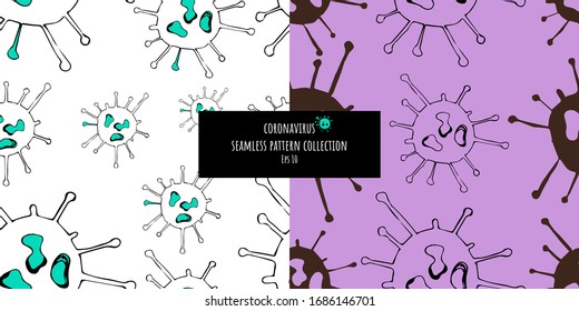 Coronavirus ( Covid-19) Seamless Background Collection