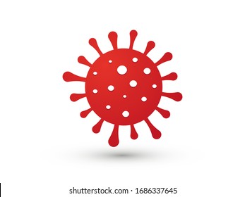 coronavirus covid-19 simple symbol of dangerous epidemic