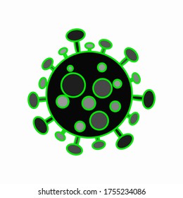 coronavirus covid-19 simple symbol of dangerous epidemic