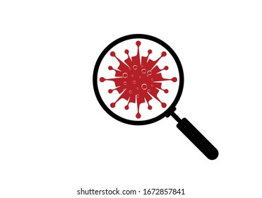 Coronavirus (Covid-19). Symbol of the fight against coronavirus. Stop virus sign. Coronavirus infection emblem flat vector illustration.