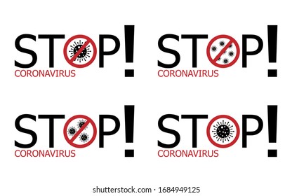 Coronavirus Covid-19 . Symbol of the fight against coronovirus. Stop virus sign. Coronovirus infection emblem flat vector illustration.