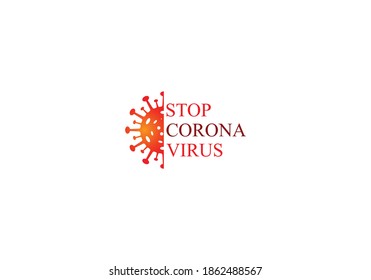 Coronavirus (Covid-19). Symbol of the fight against coronavirus. Stop virus sign.	