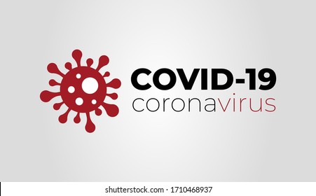 Coronavirus COVID-19 symbol. Isolated vector illustration.