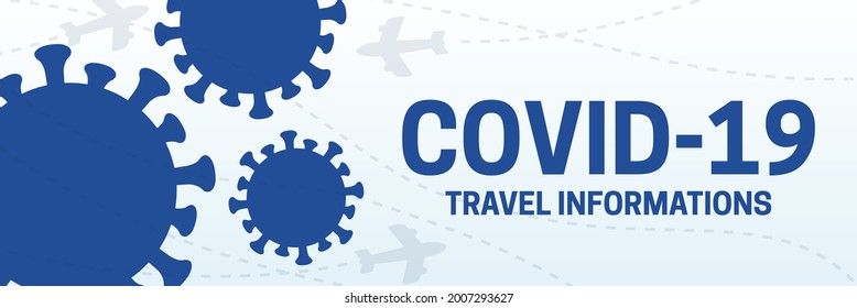 Coronavirus Covid-19 Travel Informations Background Illustration 