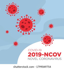Coronavirus (COVID-19). Vector flat illustration, EPS 10.