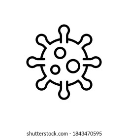 Coronavirus covid-19 vector icon. flu epidemic worldwide