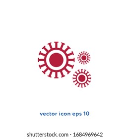 Coronavirus (Covid-19) vector icon illustration. Ui/Ux. Premium quality.