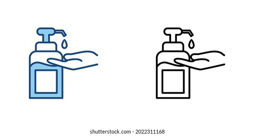 Coronavirus COVID-19 vector icons line style. Included icons symptoms, transmission, prevention, treatment, virus, contagious, infection 2019-nCoV