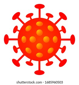 Coronavirus covid19 vector illustration, pandemic, epidemic control. Dangerous virus icon illustration.