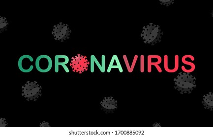 Coronavirus covid19 fondo de virus plano en el concepto de diseño de color moderno.Vector EPS 10.