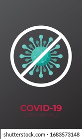  Virus Coronavirus COVID-19. Gráfico de diseño plano, vectorial