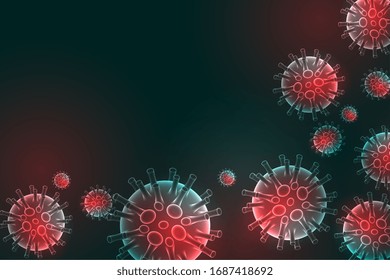 coronavirus covid-19 virus infection spread background design