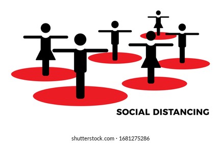 Coronavirus COVID-19 virus social distance concept. Safety disease advice