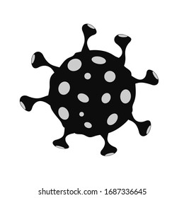 Coronavirus, COVID-19 virus symbol. Vector illustration