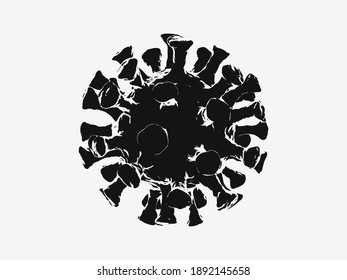 Coronavirus, COVID-19 virus symbol. Vector illustration
