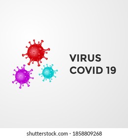Coronavirus Covid19 Virus vector logo