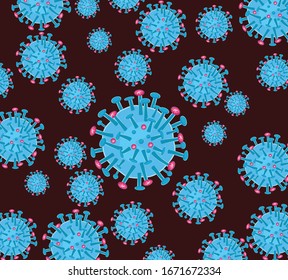 Coronavirus COVID-19. virus wuhan from china