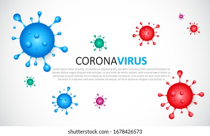 Coronavirus covid-19 white background, pandemic wuhan virus 2019 n-Cov. Vector illustration