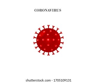 Coronavirus covid-19,pathogen respiratory infection.Vector illustration for science and medical use
