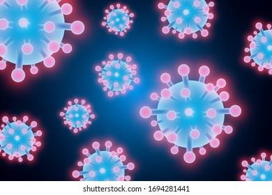 Coronavirus, Covid-2019, infection medical, dangerous virus