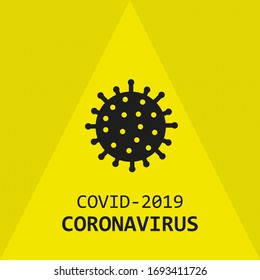 Coronavirus covid-2019 virus microbe - vector illustration