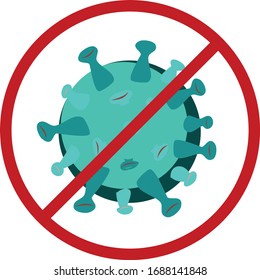 Coronavirus peligro bacterias vectoriales arte