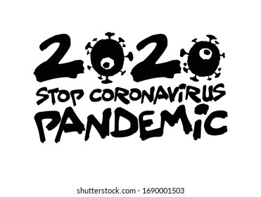 Coronavirus danger and public health risk disease and flu outbreak. Pandemic medical concept with dangerous cells. Vector illustration