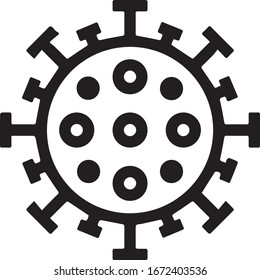 Coronavirus, Danger Virus vector line