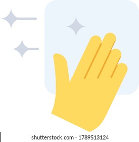 Coronavirus Deep Clean Surface Vector color Icon Design, Living Space Sanitizing and Disinfecting Symbol on White background